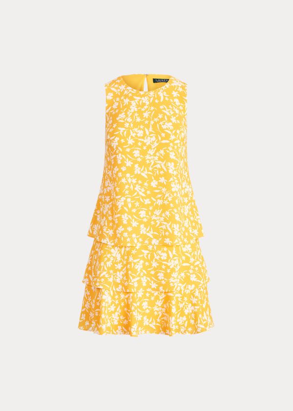 Vestido Ralph Lauren Floral Crepe Shift Mulher 95834-NFSL